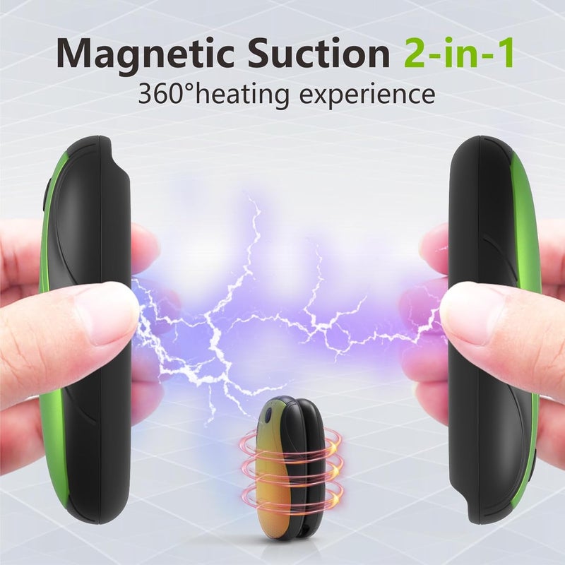Yuegit Hand Warmers Rechargeable 2Pack,14000mAh Electric Hand Warmers with Charging Case,Quick Charge Portable Heater,Gifts for Christmas,Winter,Outdoor,Camping,Hunting Accessories - Image 4